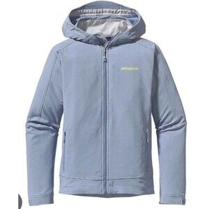 Patagonia Jacket Women's M Medium Light Blue  Simple Guide Hoody Full Zip Hoodie